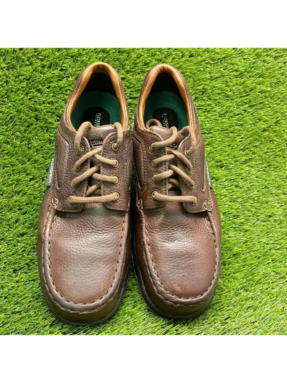 Florsheim Compadre Mens Size 11 Brown Composite Toe Safety Work Oxford Shoes